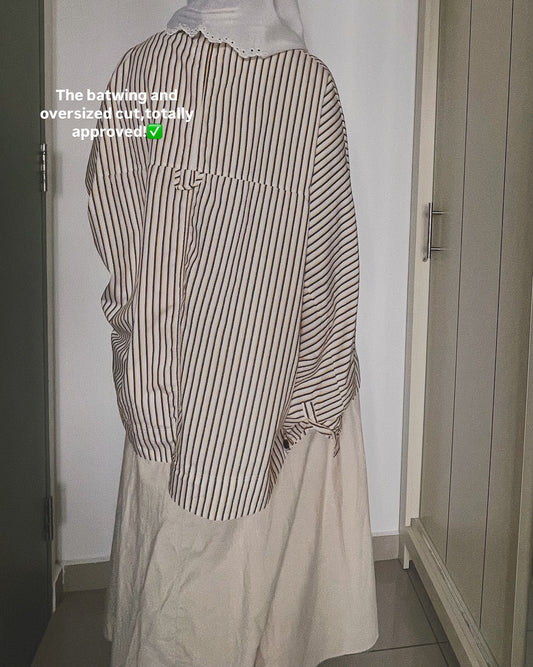 (As-Is) The Neon ‘80s Striped Button-Down