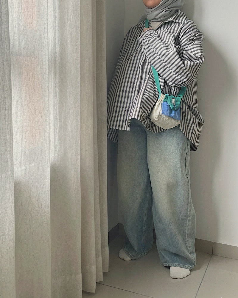 (As-Is) Funk Era ‘70s Striped Button-Down