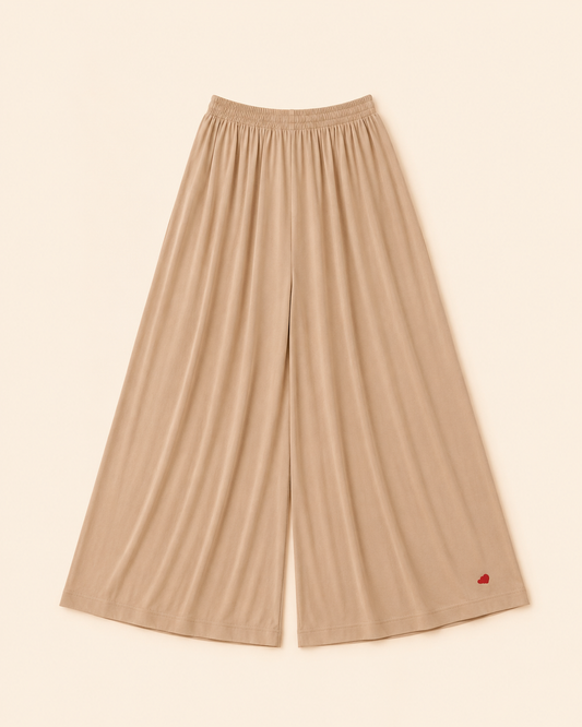 Kaia Pleated Wide Pants in Teduh