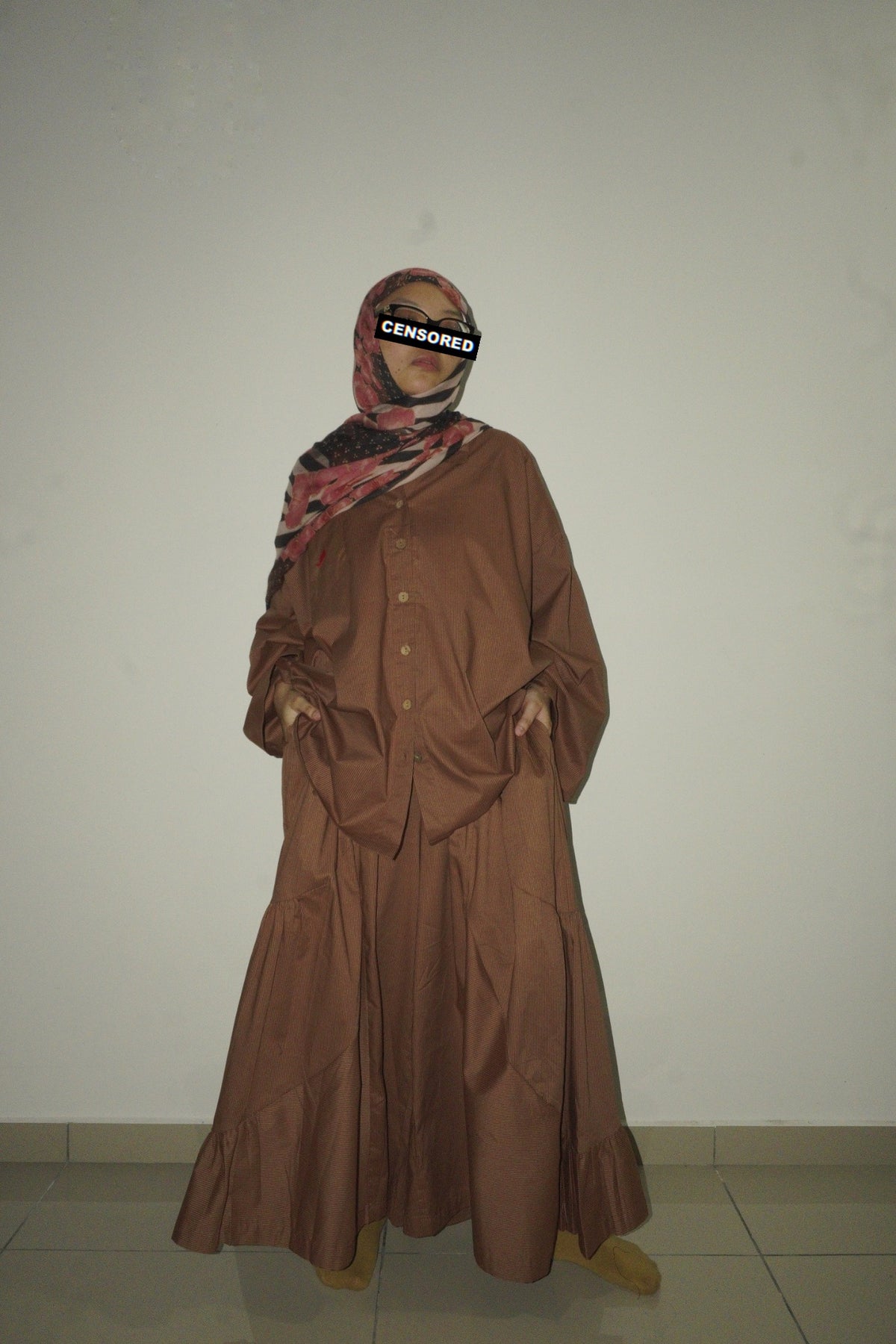Sarai Tiered Flare Pants in Biscuit