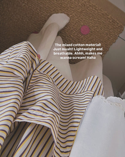 The Neon ‘80s Striped Button-Down