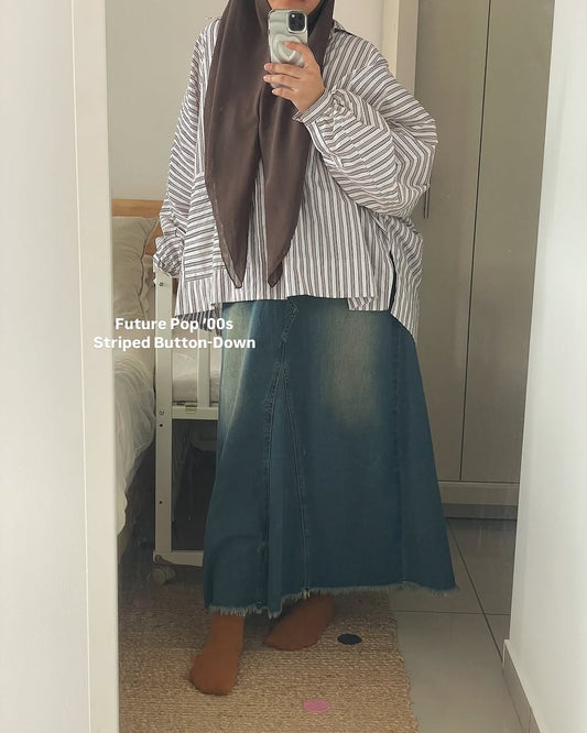 Future Pop ‘00s Striped Button-Down