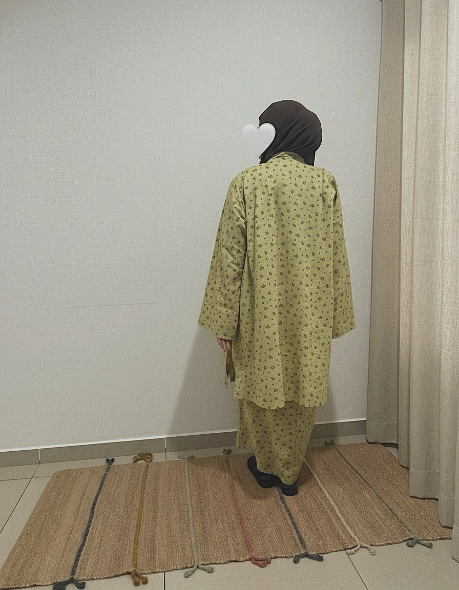 HATISAMA ‘26: Teh Loose Kurung Set in Sireh Wangi