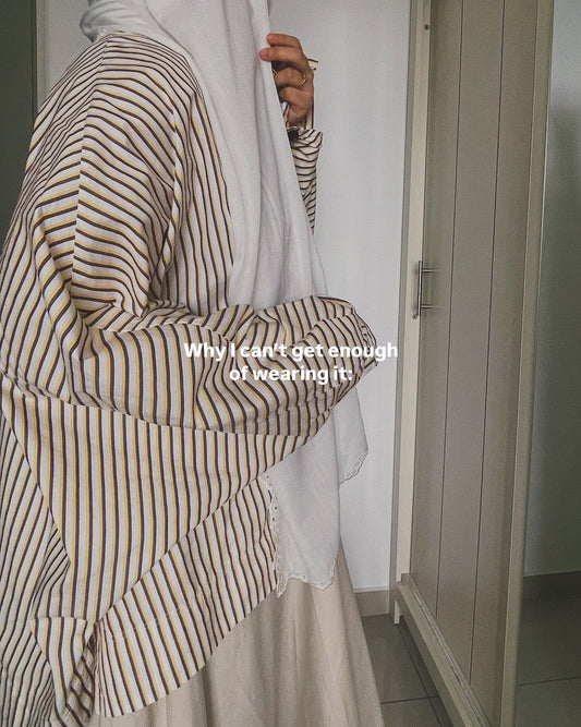 (As-Is) The Neon ‘80s Striped Button-Down