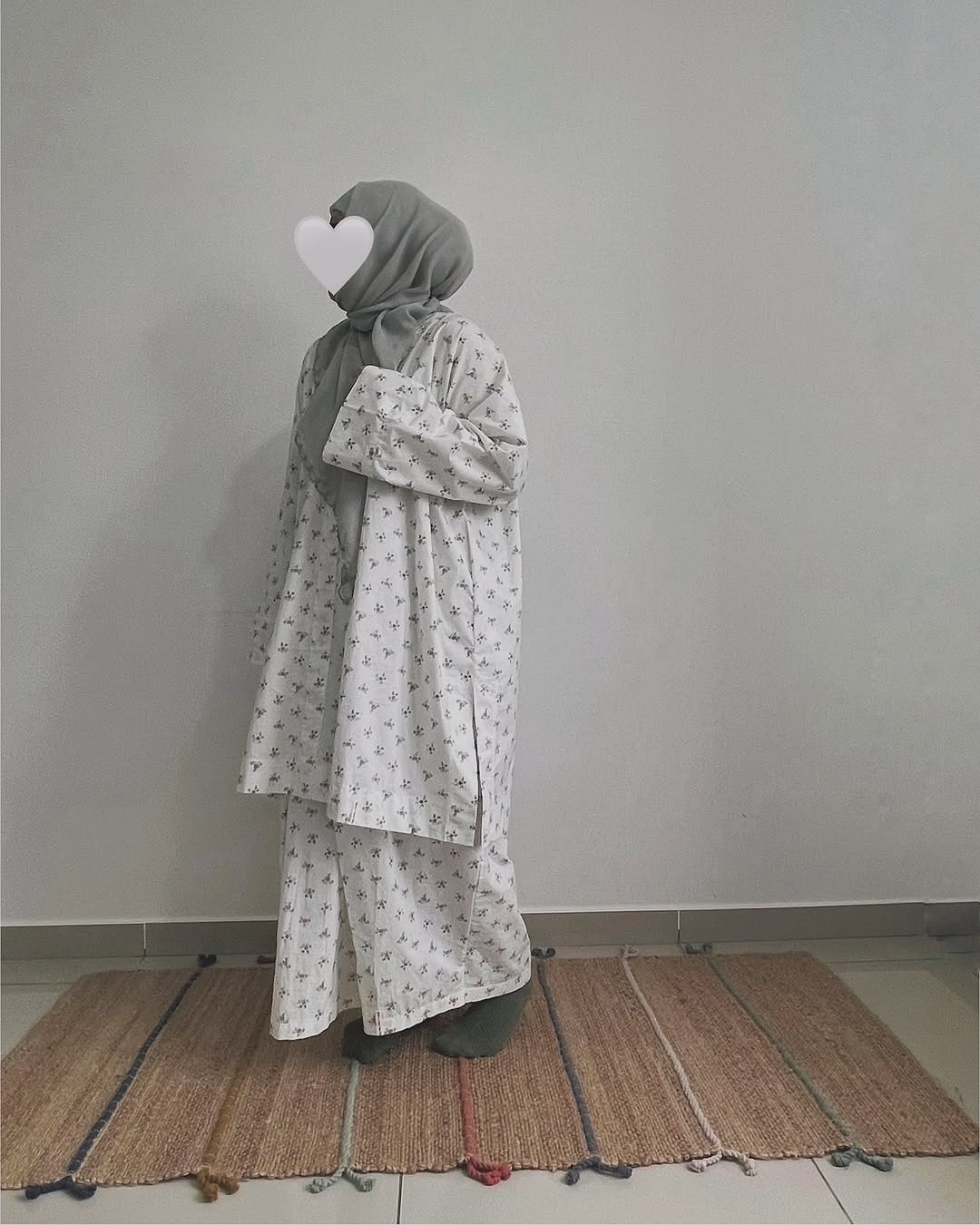 HATISAMA ‘26: Teh Loose Kurung Set in Putih Melati