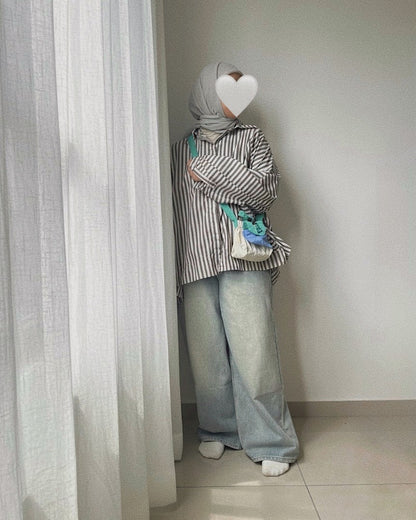 (As-Is) Funk Era ‘70s Striped Button-Down