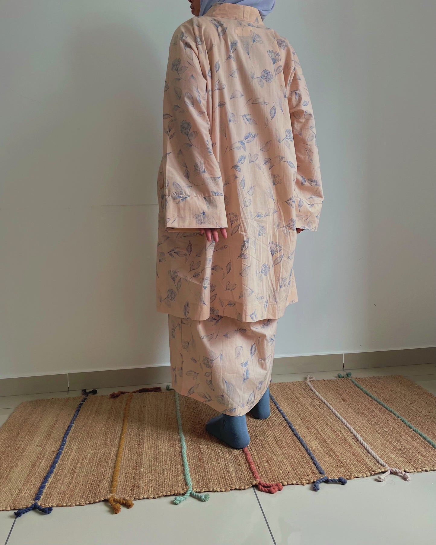 HATISAMA ‘26: Teh Loose Kurung Set in Mekar Merona