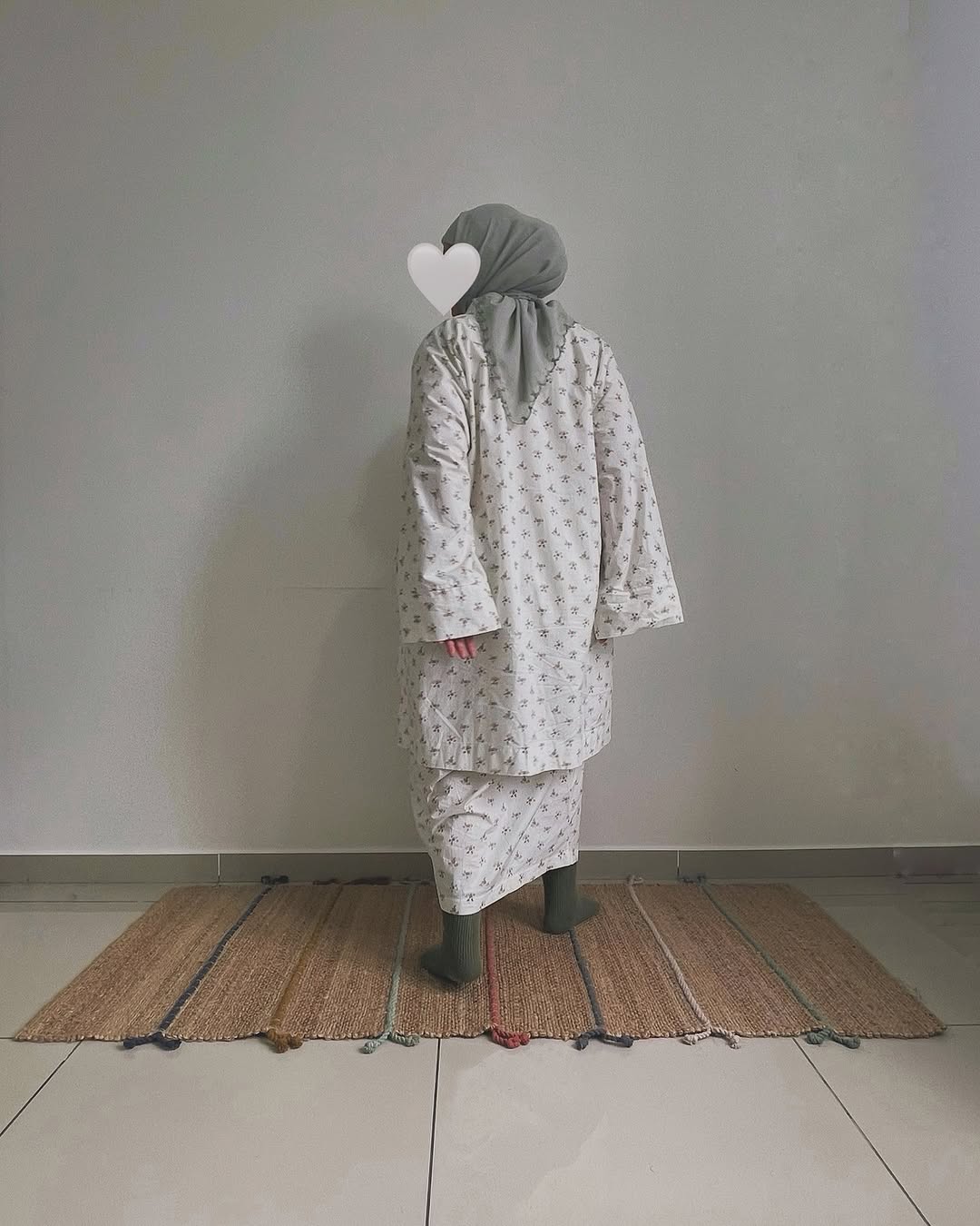 HATISAMA ‘26: Teh Loose Kurung Set in Putih Melati