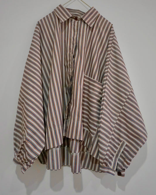 (As-Is) The Mod ‘60s Striped Button-Down