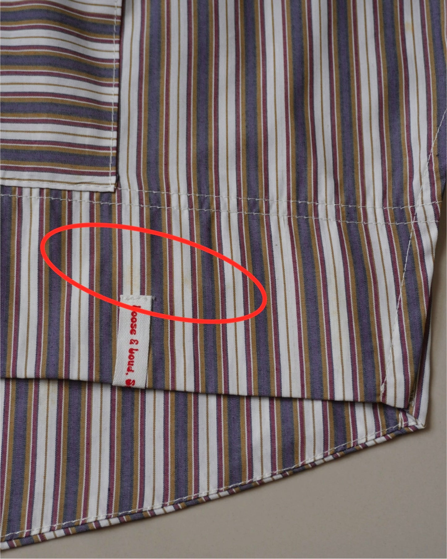 (As-Is) The Mod ‘60s Striped Button-Down