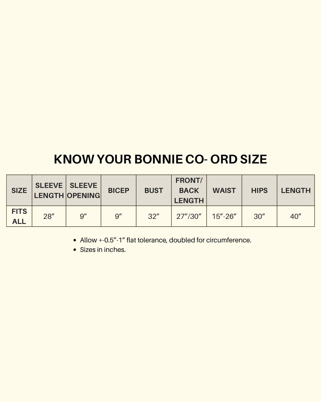 Bonnie Co-ord in Abu-Abu